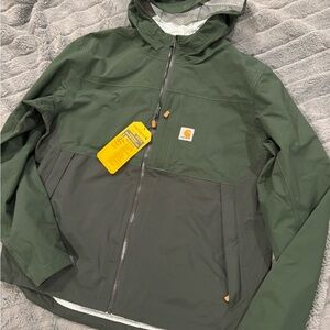 Carhartt Men's Two-Tone Green Raincoat